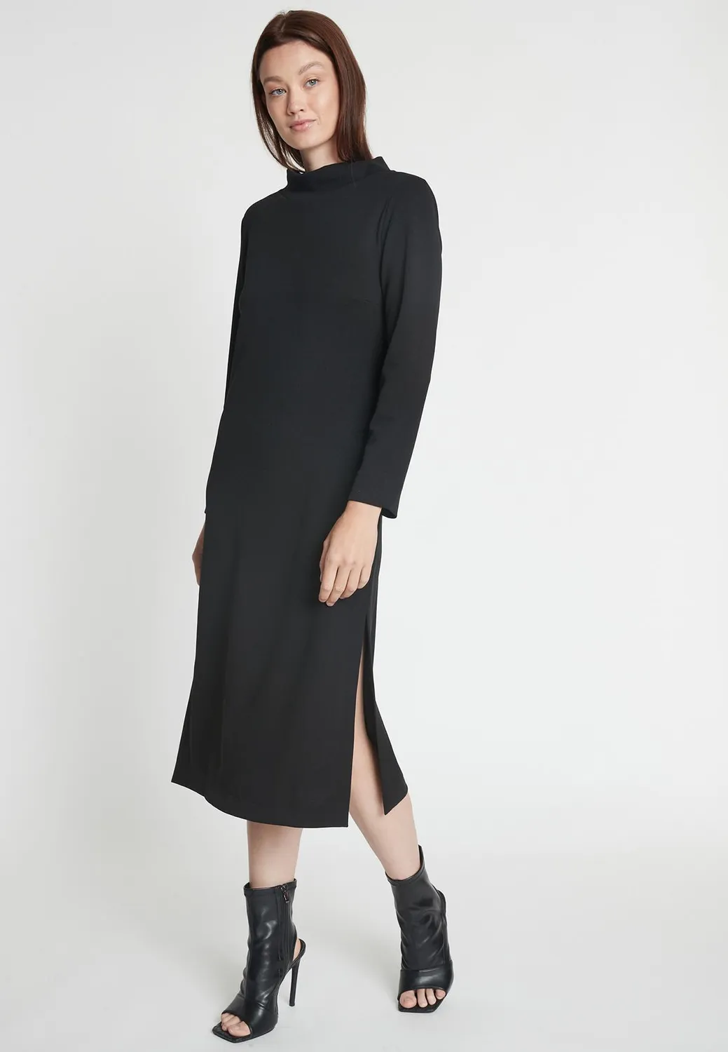 Ana Alcazar Medala abito midi nero