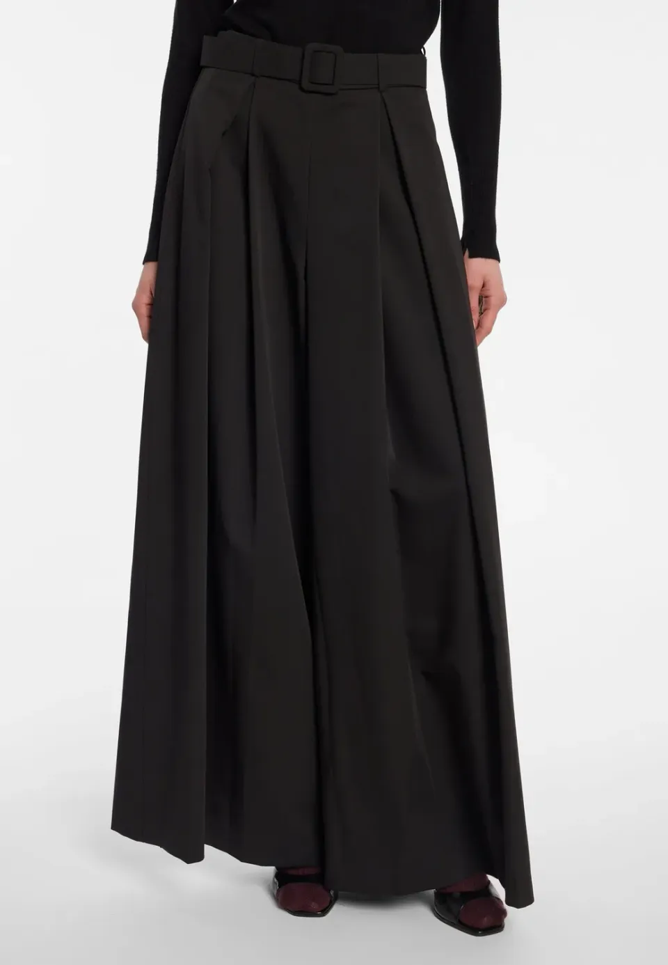 Ana Alcazar Enopera pantaloni palazzo neri lunghi