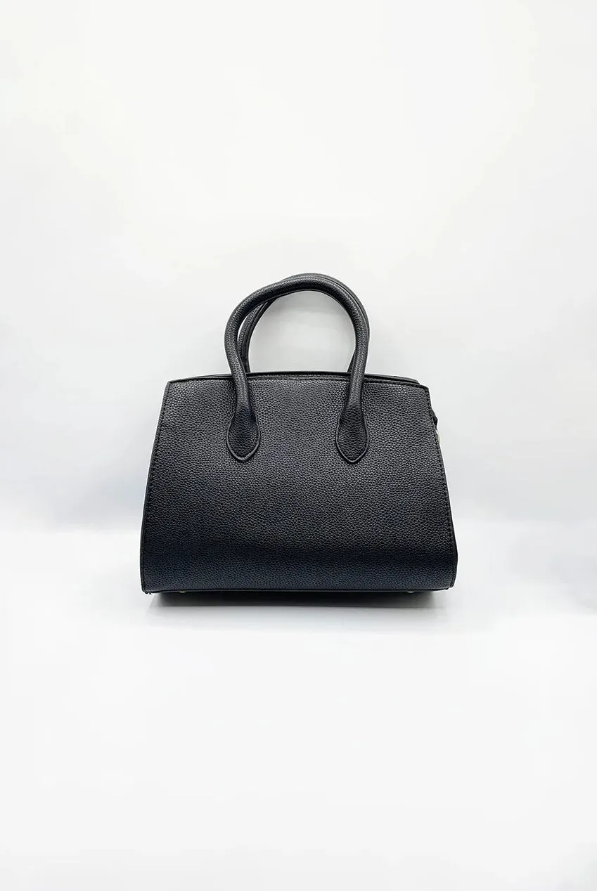 SVNX Top Handle borsa nera rigida tracolla