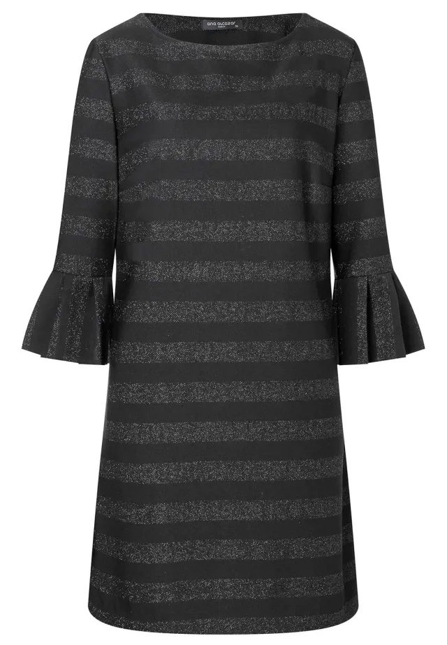 Ana Alcazar Samea abito linea A nero lurex