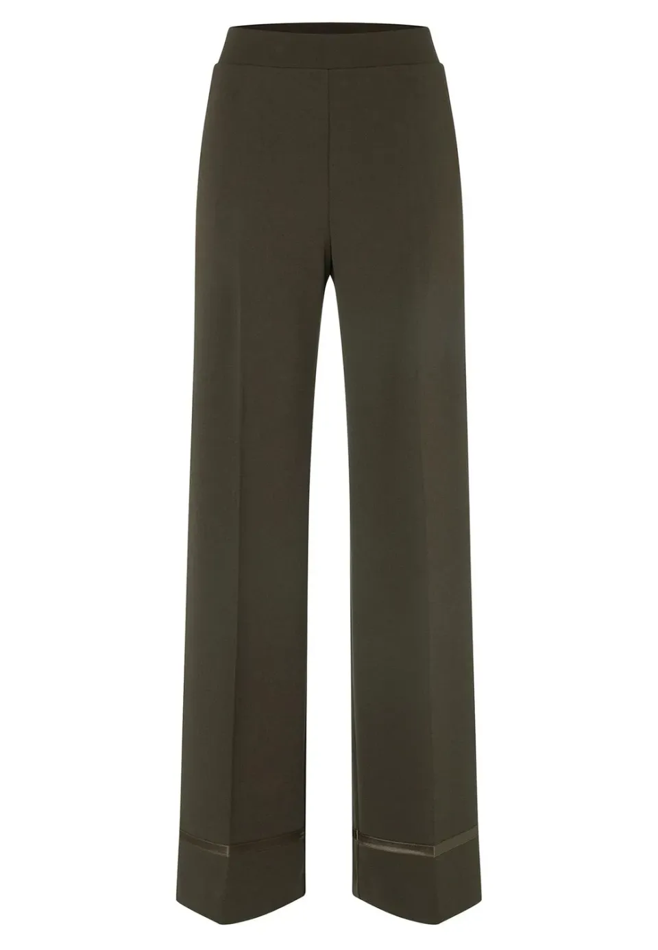 Ana Alcazar Harino pantaloni larghi kaki vita alta