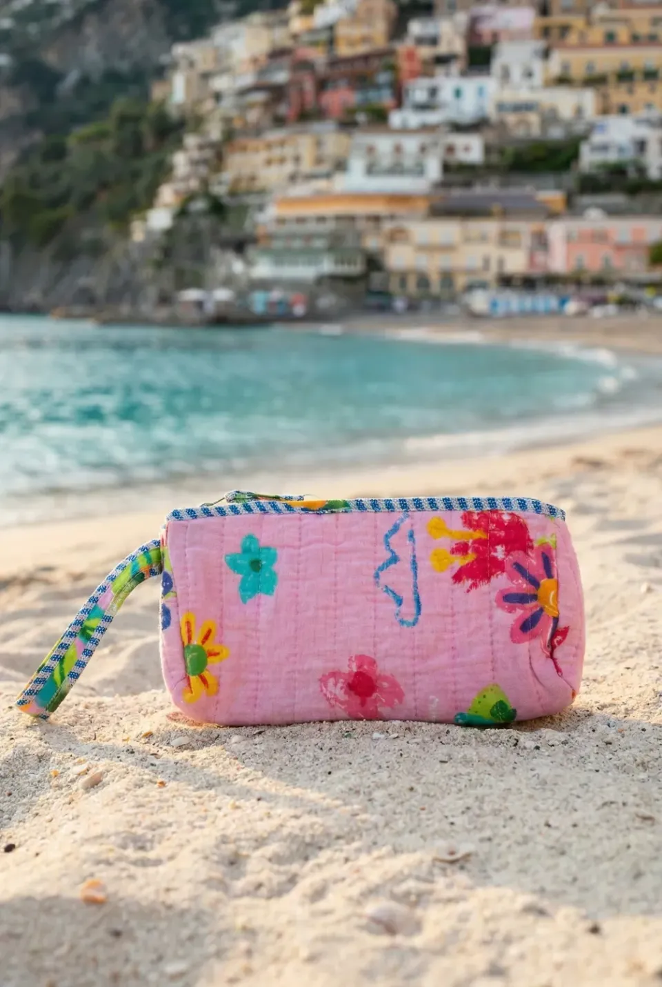 Antica Sartoria FC502 borsello rosa agrumi cotone