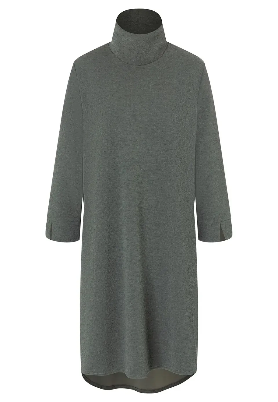 Ana Alcazar Morty abito grigio collo alto tasche