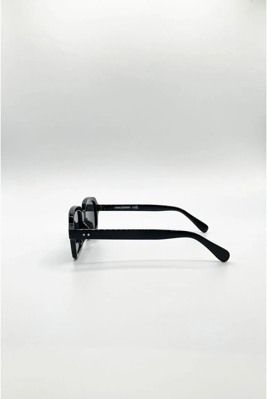 SVNX SG2603102 occhiali da sole nero squadrati UV400