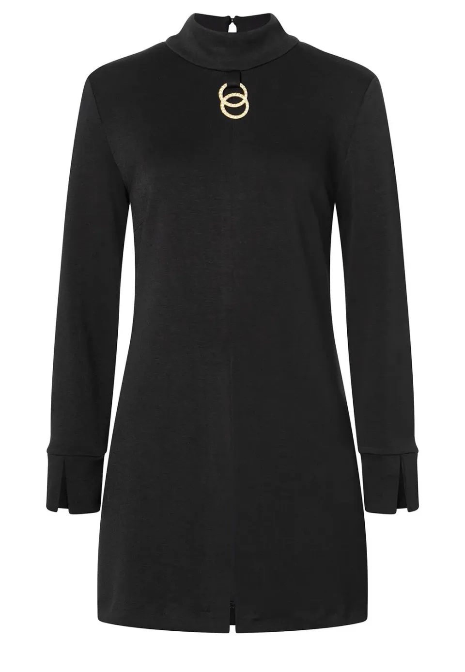 Ana Alcazar Semmi top nero elegante collo alto
