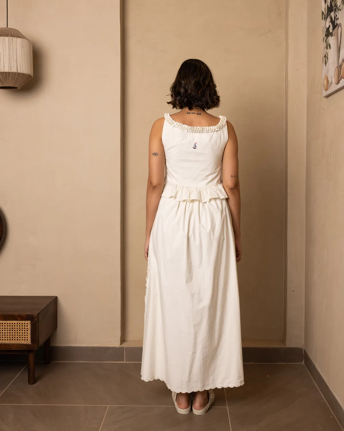 Our Dve Nautica Zoe set top gonna beige