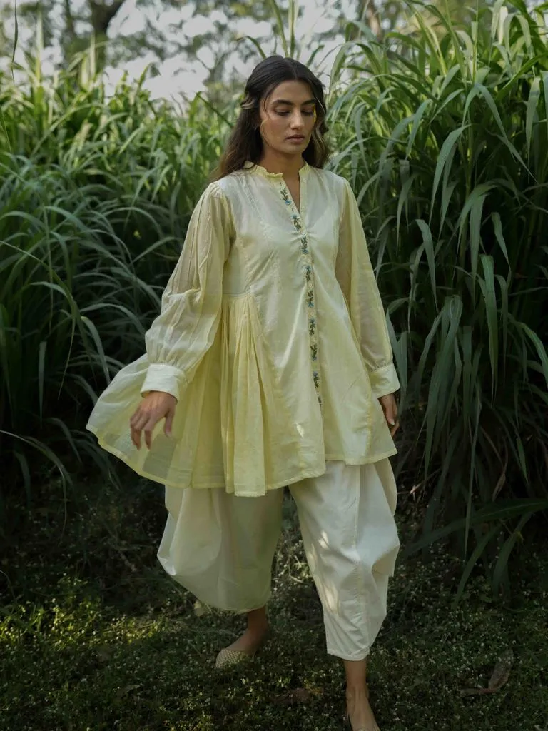 Our Dve Earl Set completo top pantaloni giallo