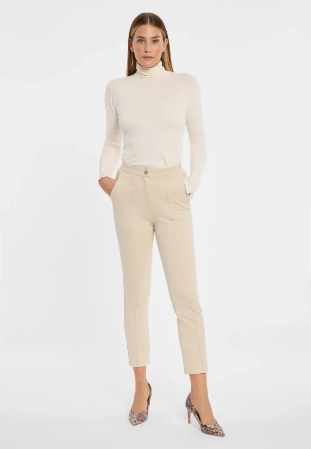 Ana Alcazar Ajola Pantaloni Sigaretta Bianchi 7/8