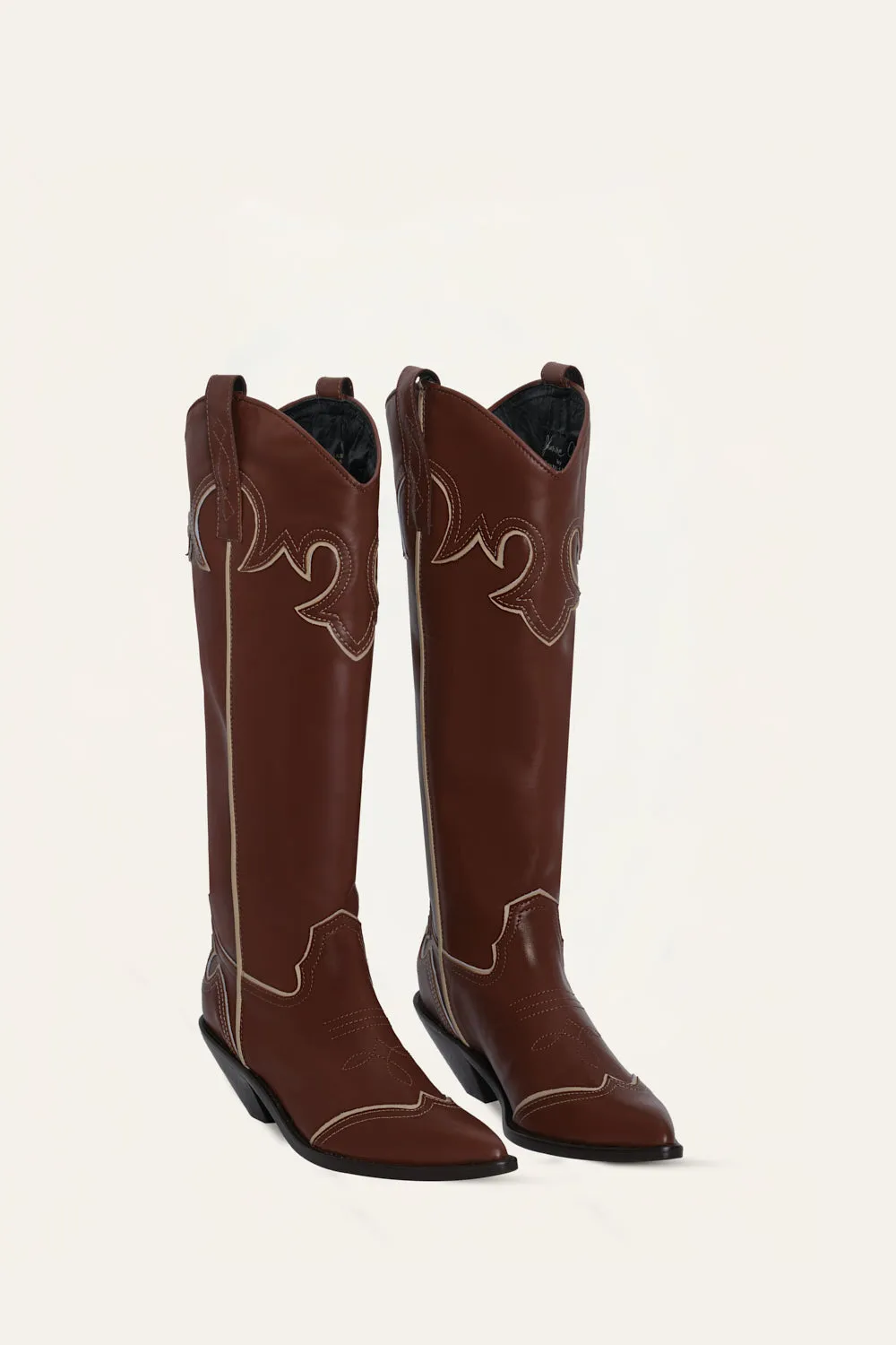 Johanna Ortiz Freedom Step stivali alti cuoio tacco legno