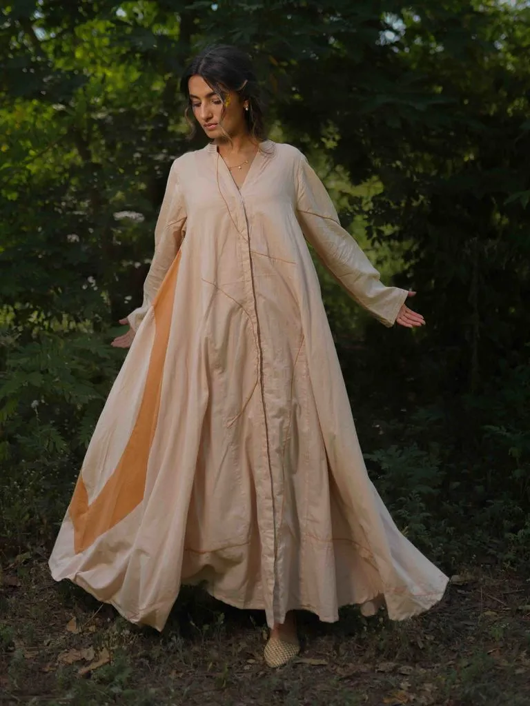 Our Dve Lailah Dress abito arancione cotone