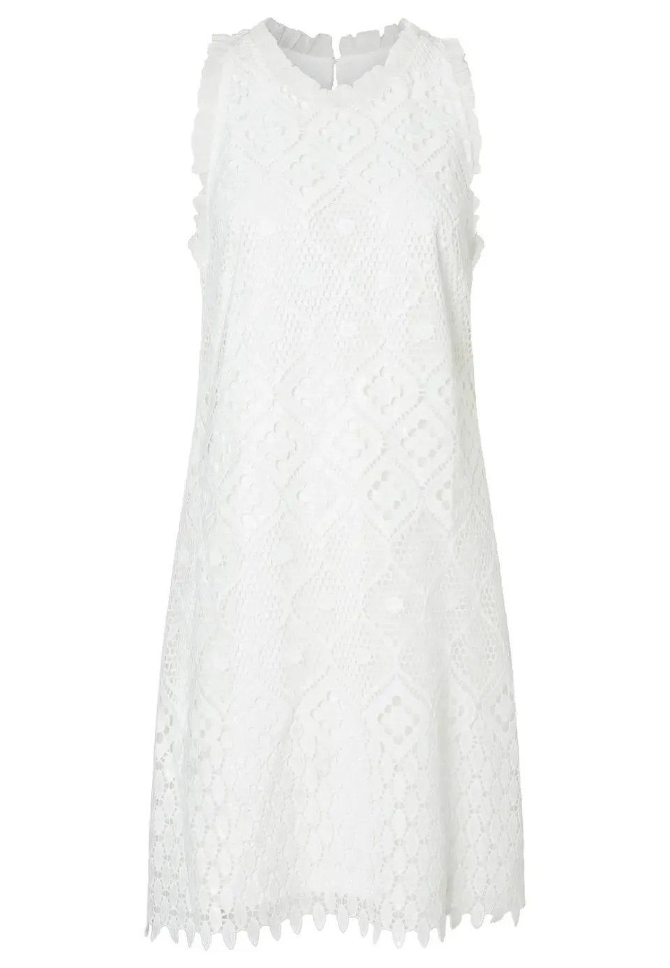 Ana Alcazar Wabea abito pizzo bianco