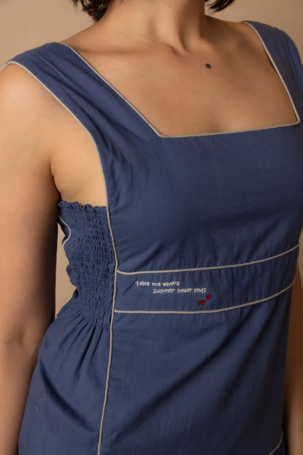 Our Dve Nautica Serene vestito blu cotone