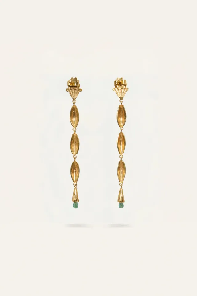 Johanna Ortiz Sacred Roots orecchini oro verde