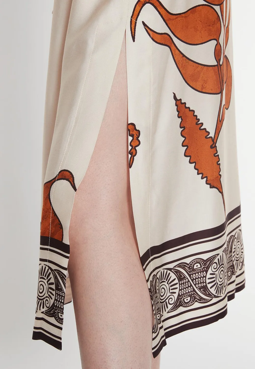 Ana Alcazar Shirt Dress Palola vestito chemisier satin