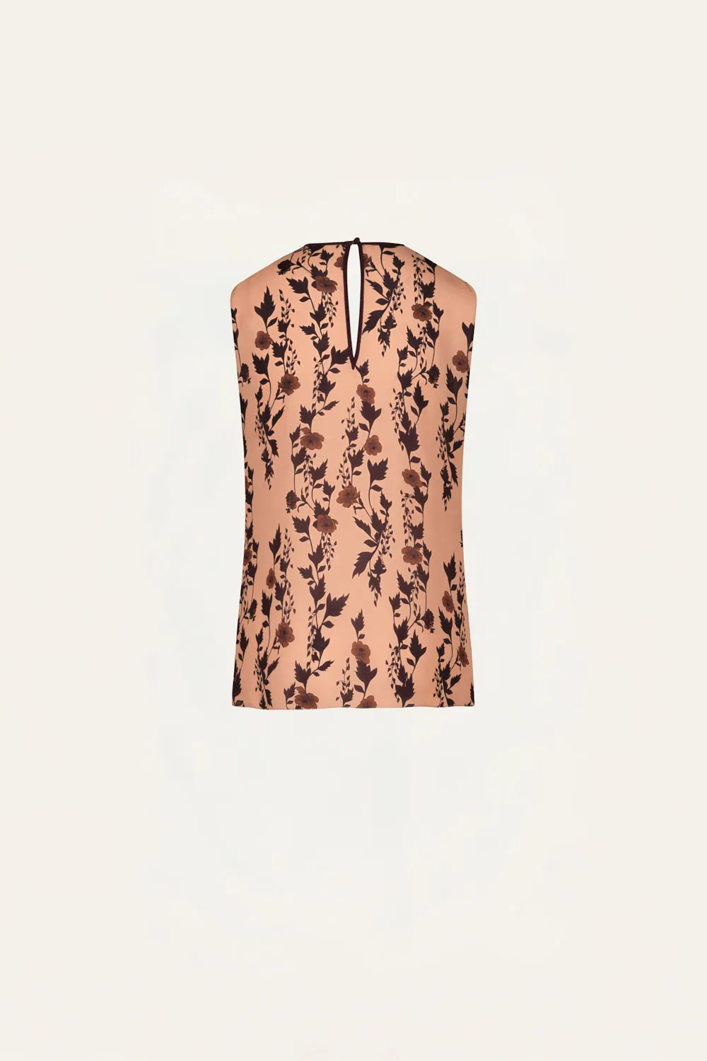 Johanna Ortiz Untamed Bloom top seta rosa ibisco