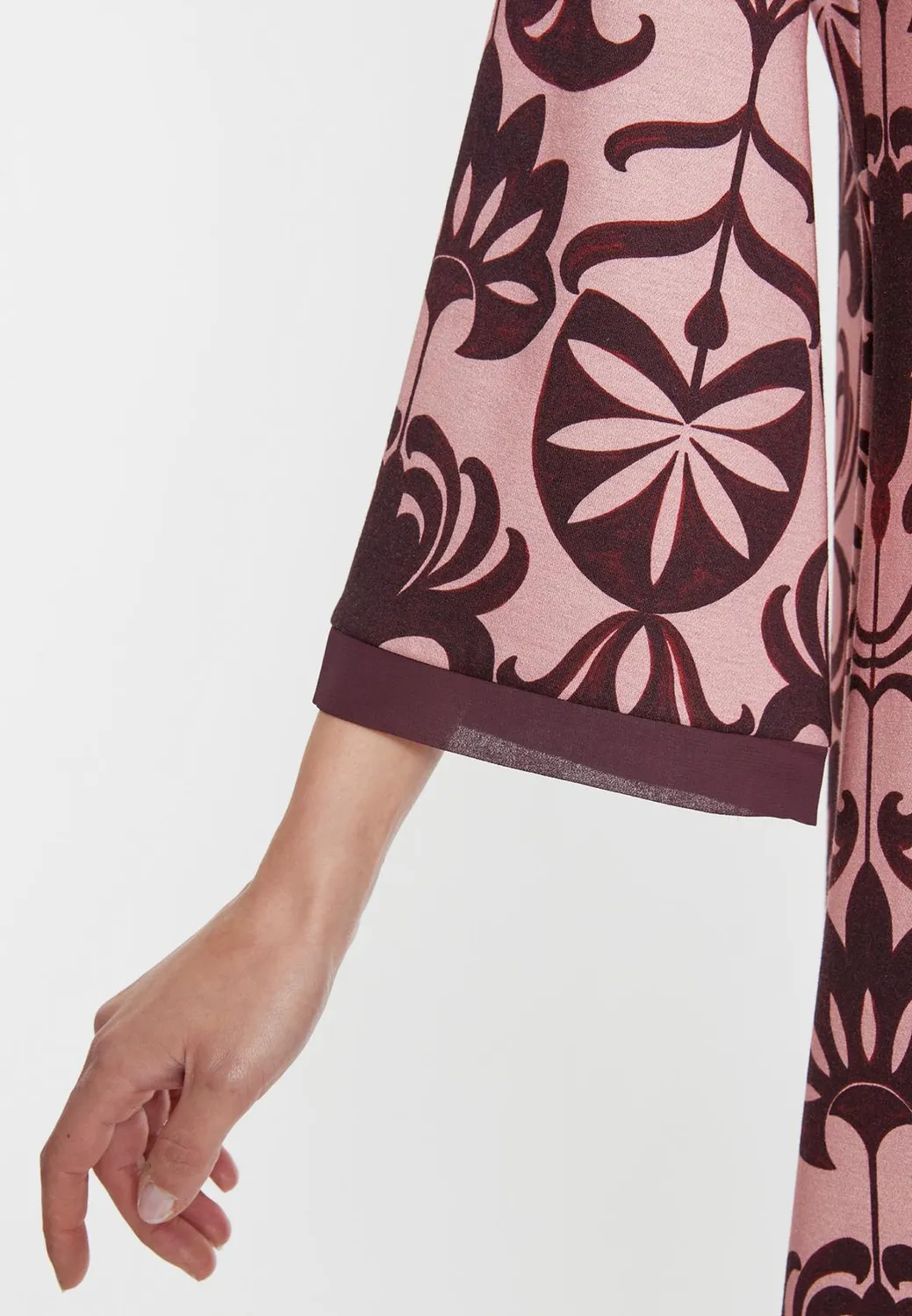 Ana Alcazar Sorina vestito linea A floreale rosa