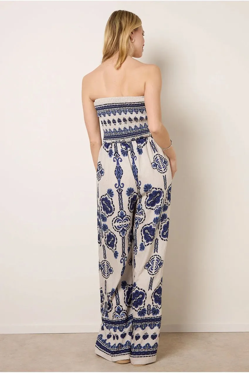 Blue Vanilla Tribal tuta intera navy fantasia leggero estate