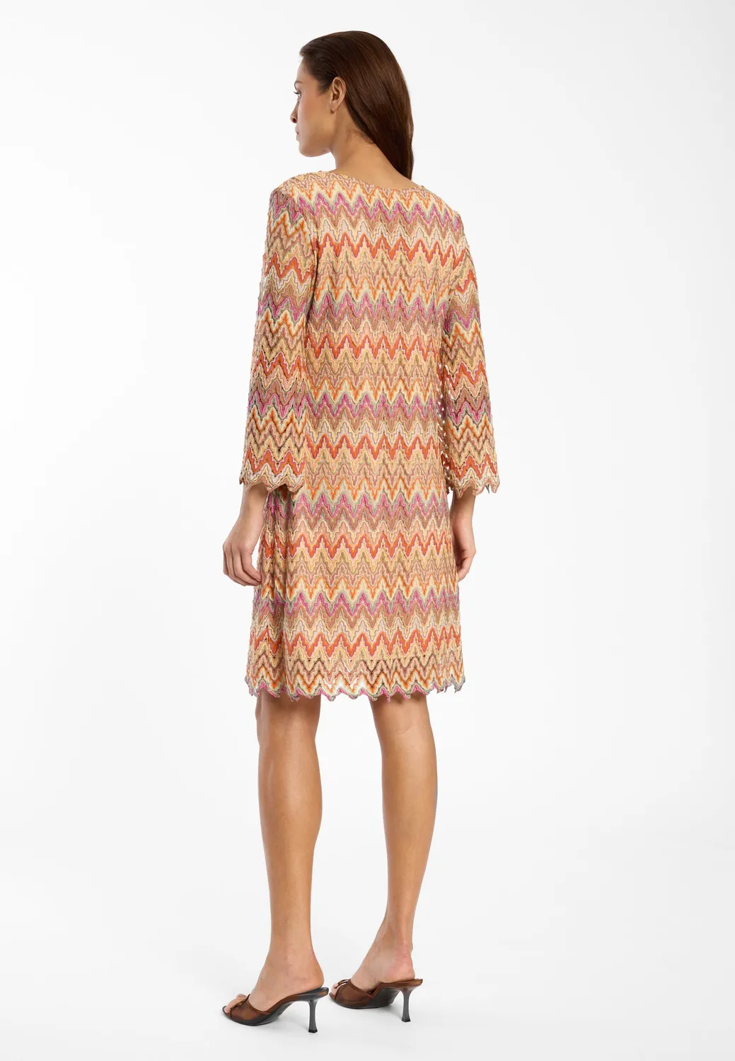 Ana Alcazar Dinra abito tunica maglia arancione