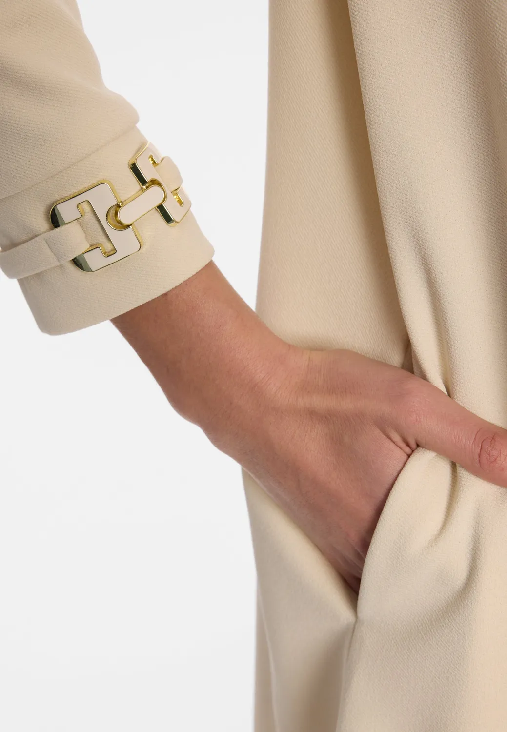 Ana Alcazar Elyonora Vestito Svasato Nero con Tasche