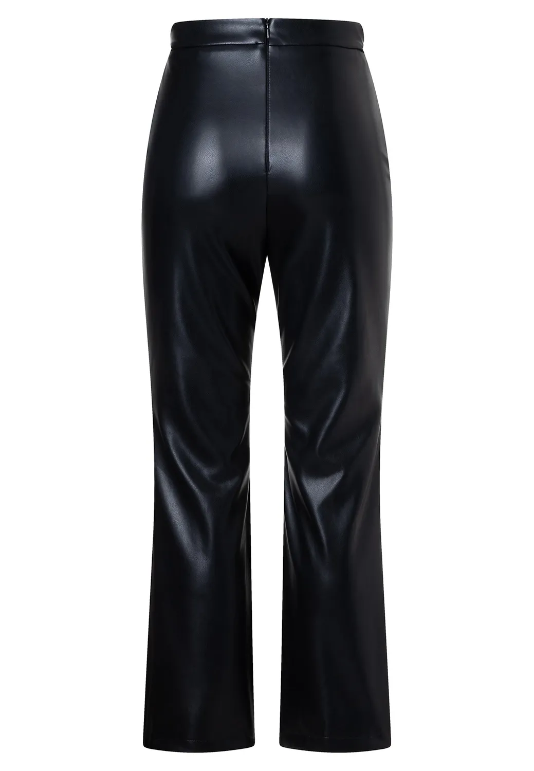 Ana Alcazar Eniva Pantaloni Pelle Neri Cropped