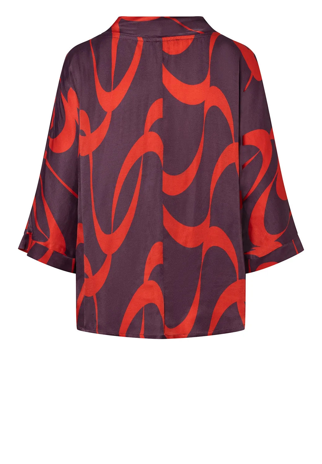 Ana Alcazar Enville camicia satin fantasia onde