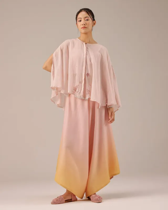 Our Dve Golden Dune pantaloni rosa lino