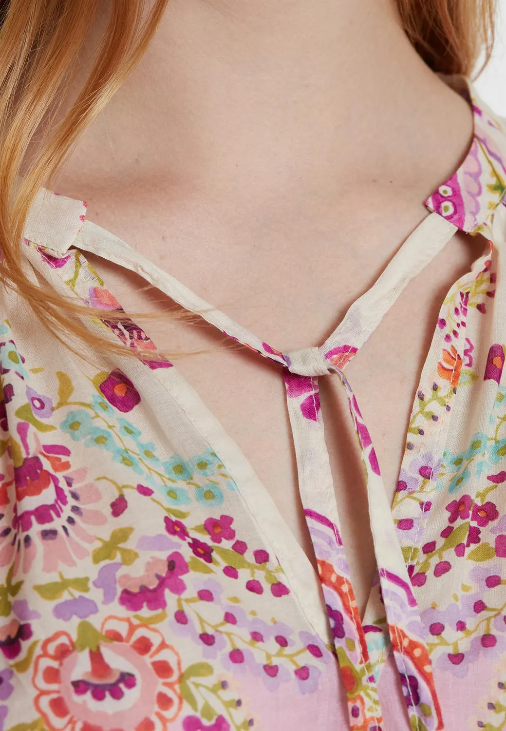 Ana Alcazar Kajos blusa fiori maniche 3/4