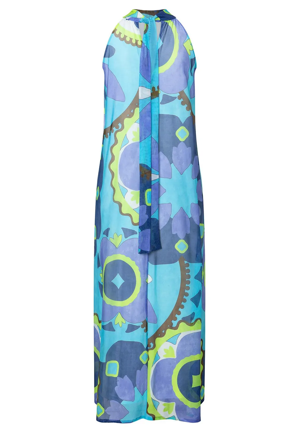 Ana Alcazar Wemonti abito maxi azzurro fiori