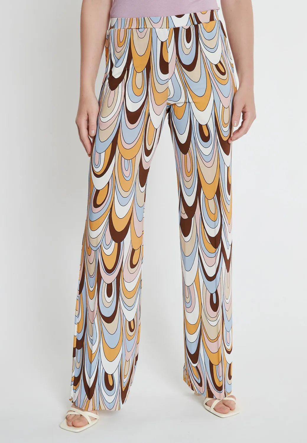Ana Alcazar Kibori pantaloni fantasia retro