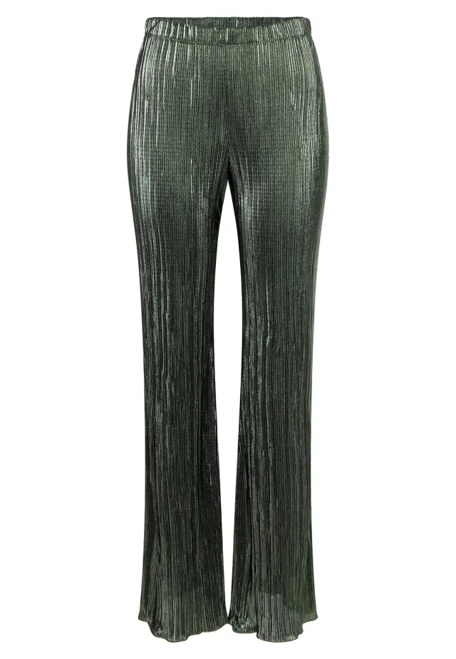 Ana Alcazar Ogyna pantaloni plissettati verde oliva