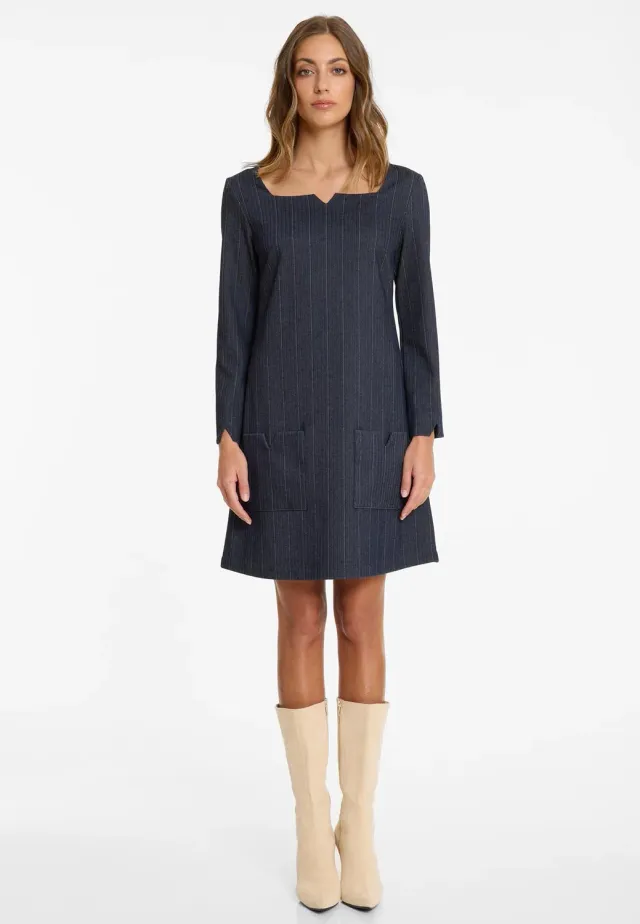 Ana Alcazar Apala vestito corto gessato ufficio