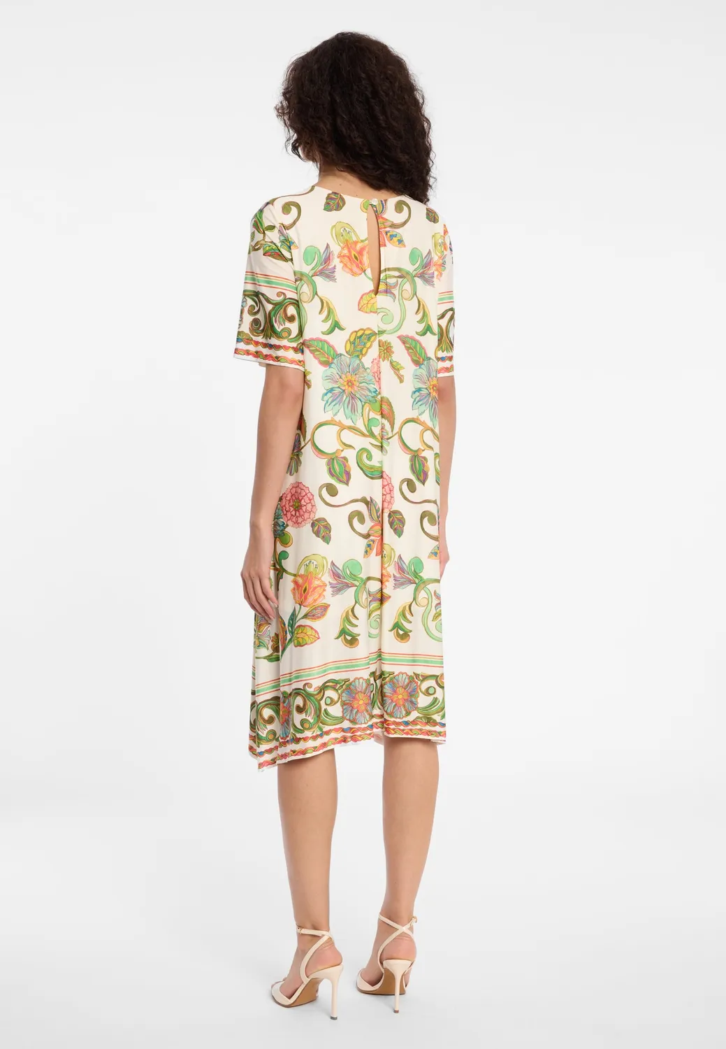 Ana Alcazar Dilia abito oversize midi a fiori