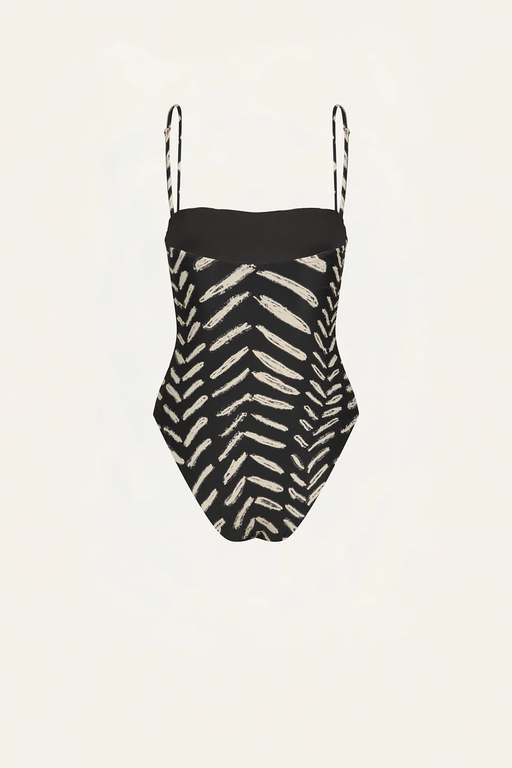 Johanna Ortiz Whispering Tides costume intero nero lycra