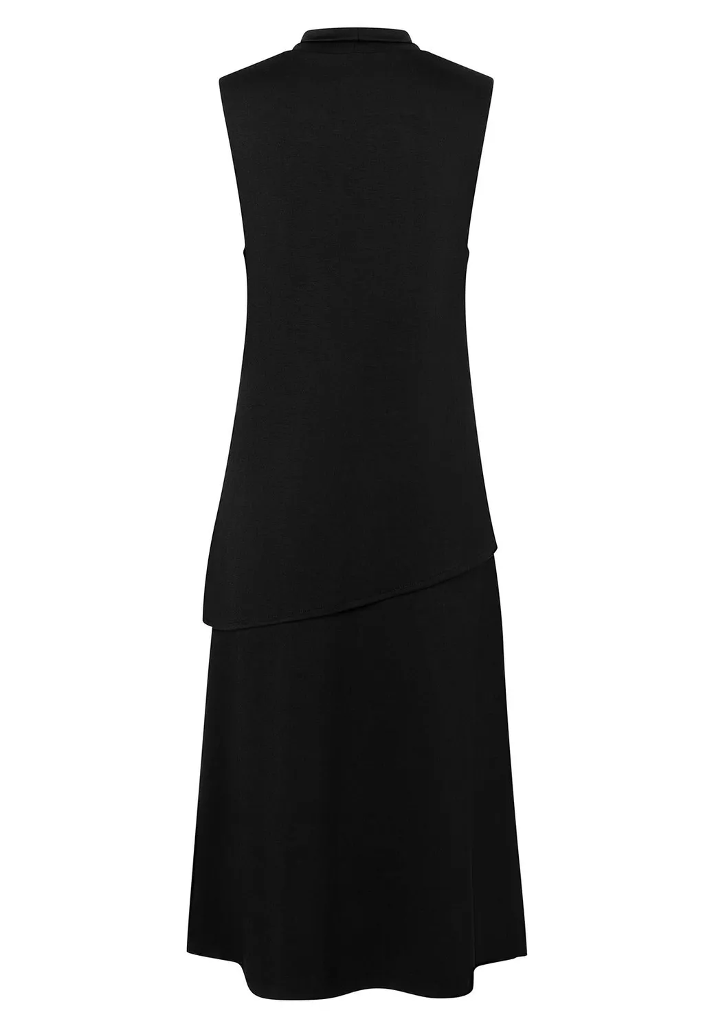 Ana Alcazar Hedi abito midi nero collo alto