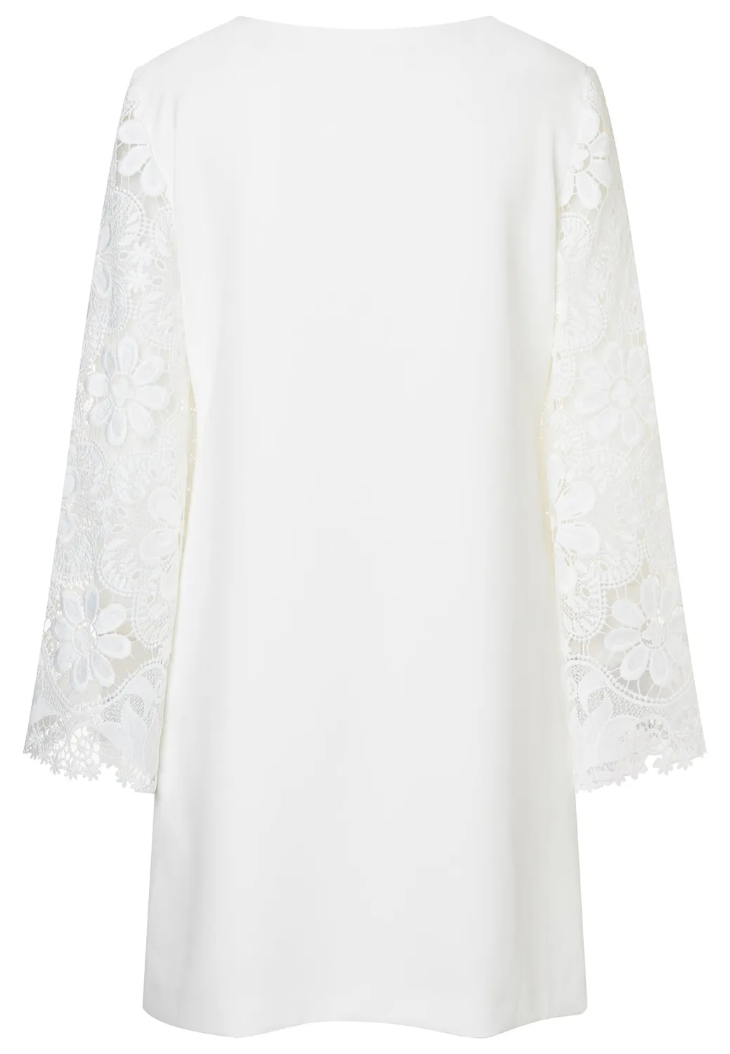 Ana Alcazar Daini abito tunica bianco pizzo floreale