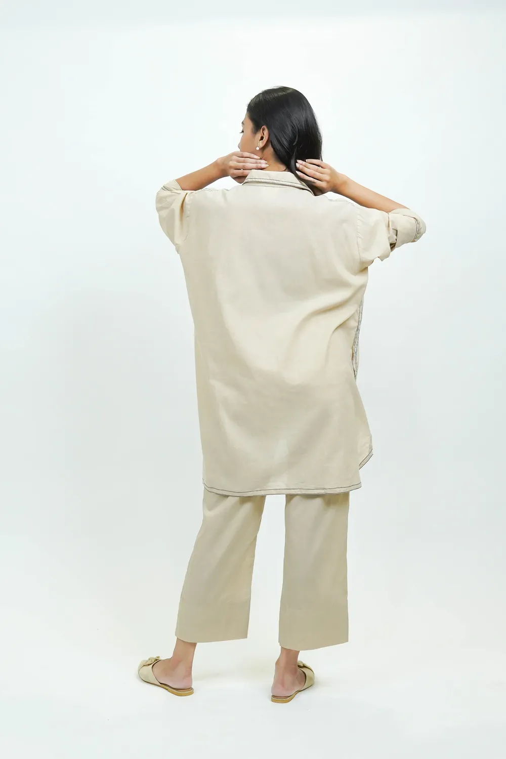 Our Dve S0025 camicia avorio cotone regular