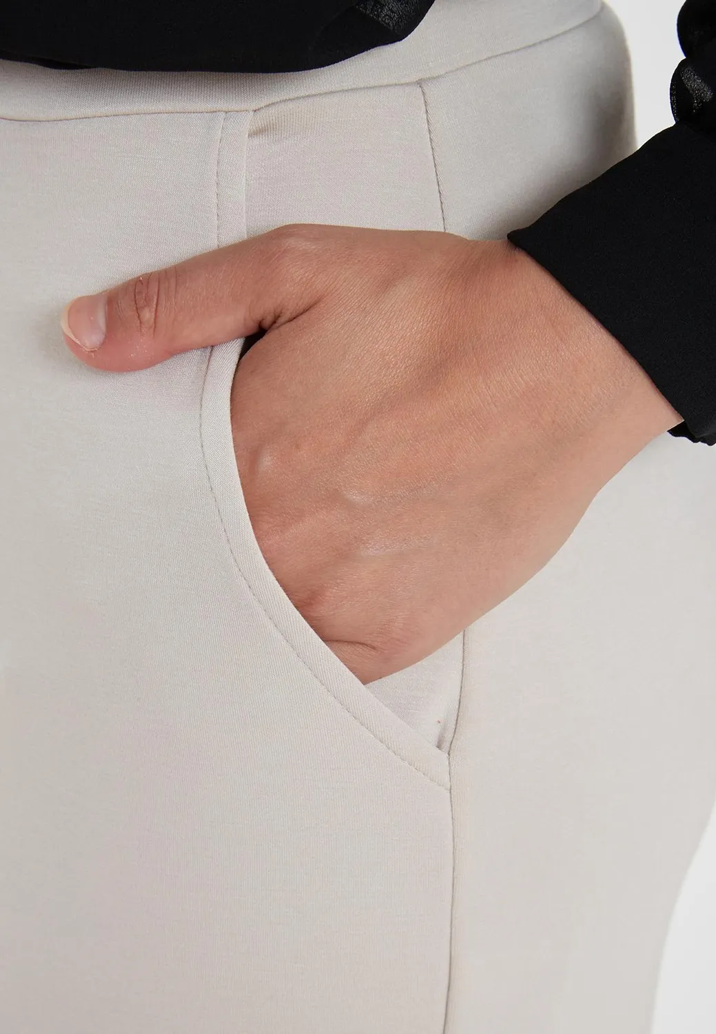 Ana Alcazar Sefoni pantaloni larghi jersey avorio