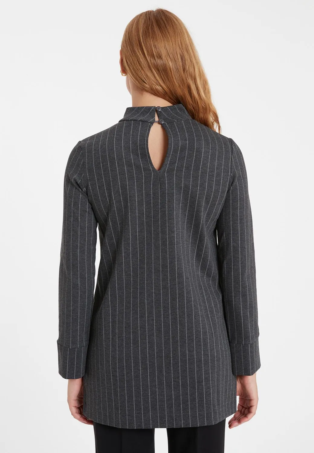 Ana Alcazar Somara Top Lungo Jersey a Righe