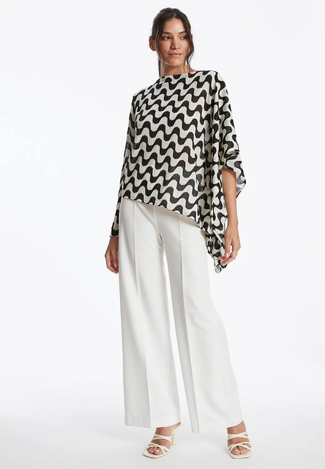 Ana Alcazar Zoria top maglia fantasia onde