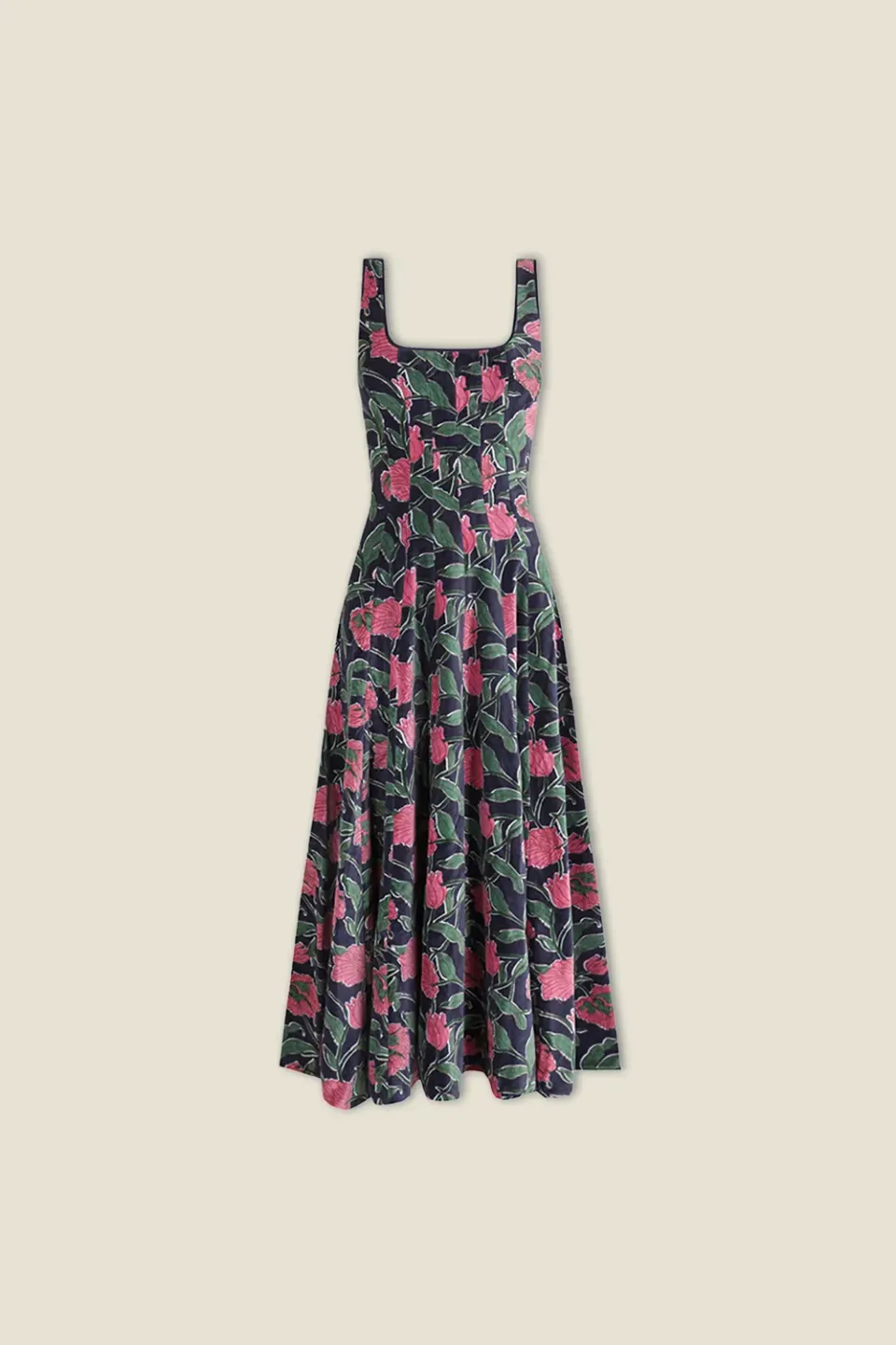 Dahlia Audrey abito corsetto velluto blu