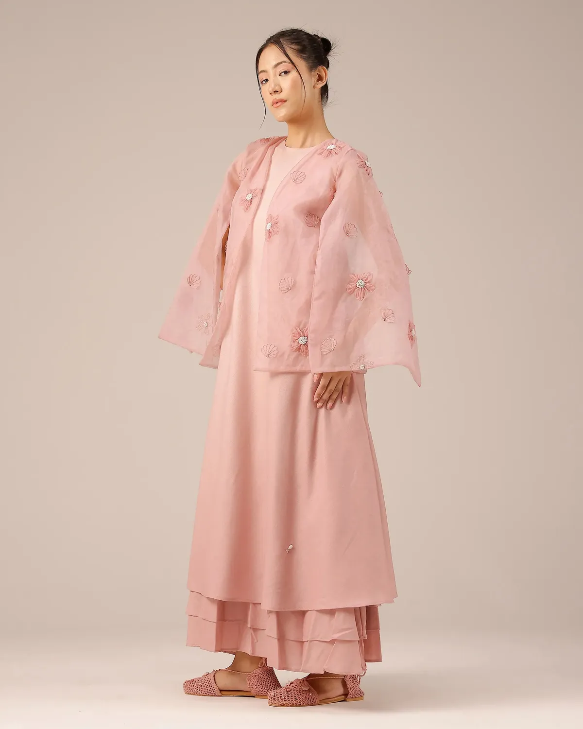 Our Dve Wave Kiss completo giacca abito rosa