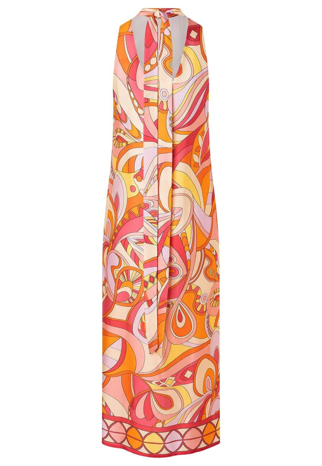 Ana Alcazar Patane abito midi raso rosa cerimonia