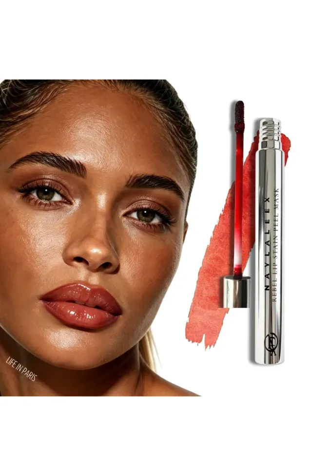 Naylaleex Rebel N05 tinta labbra peel off nude bright red