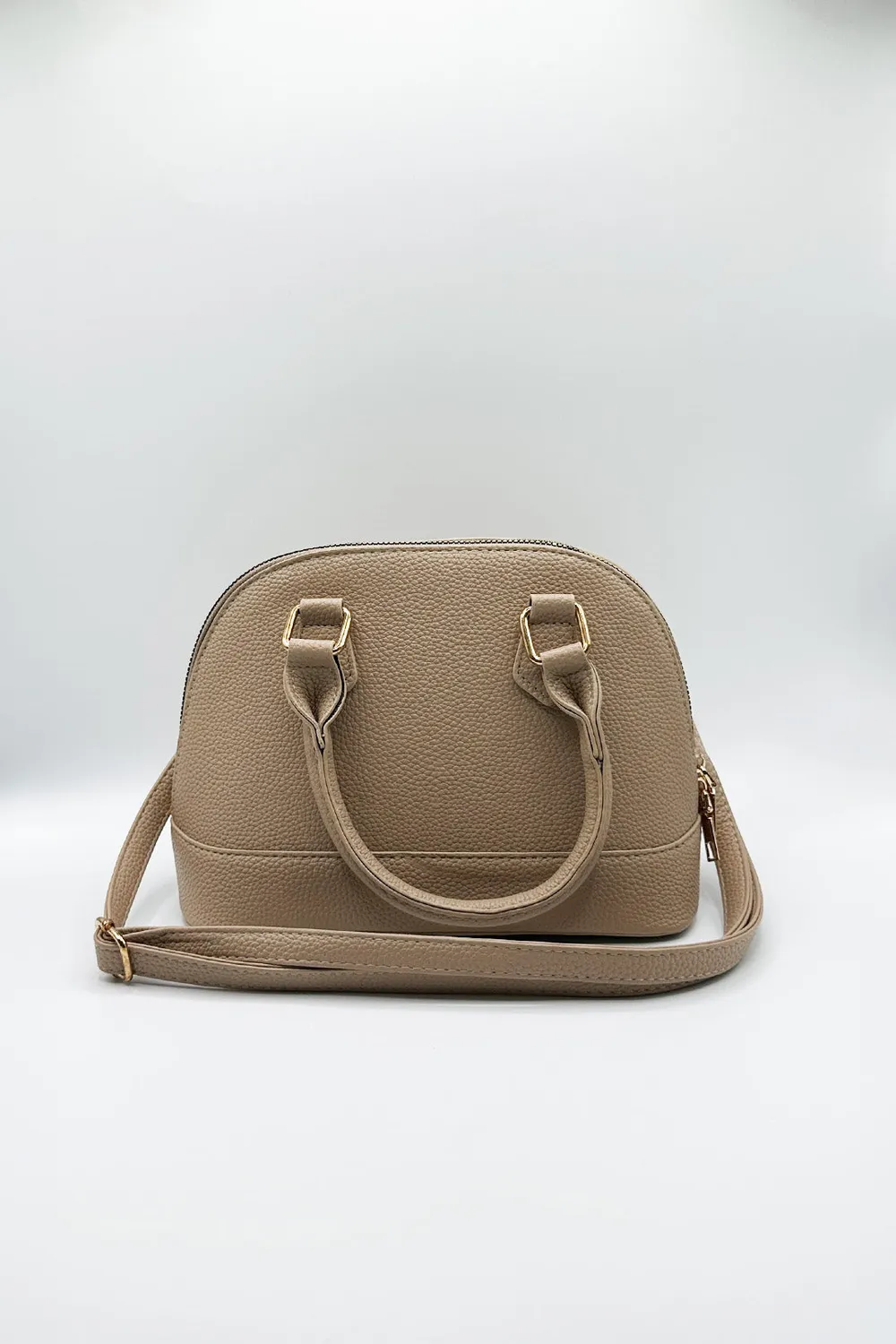 SVNX Mini Crossbody borsa similpelle beige
