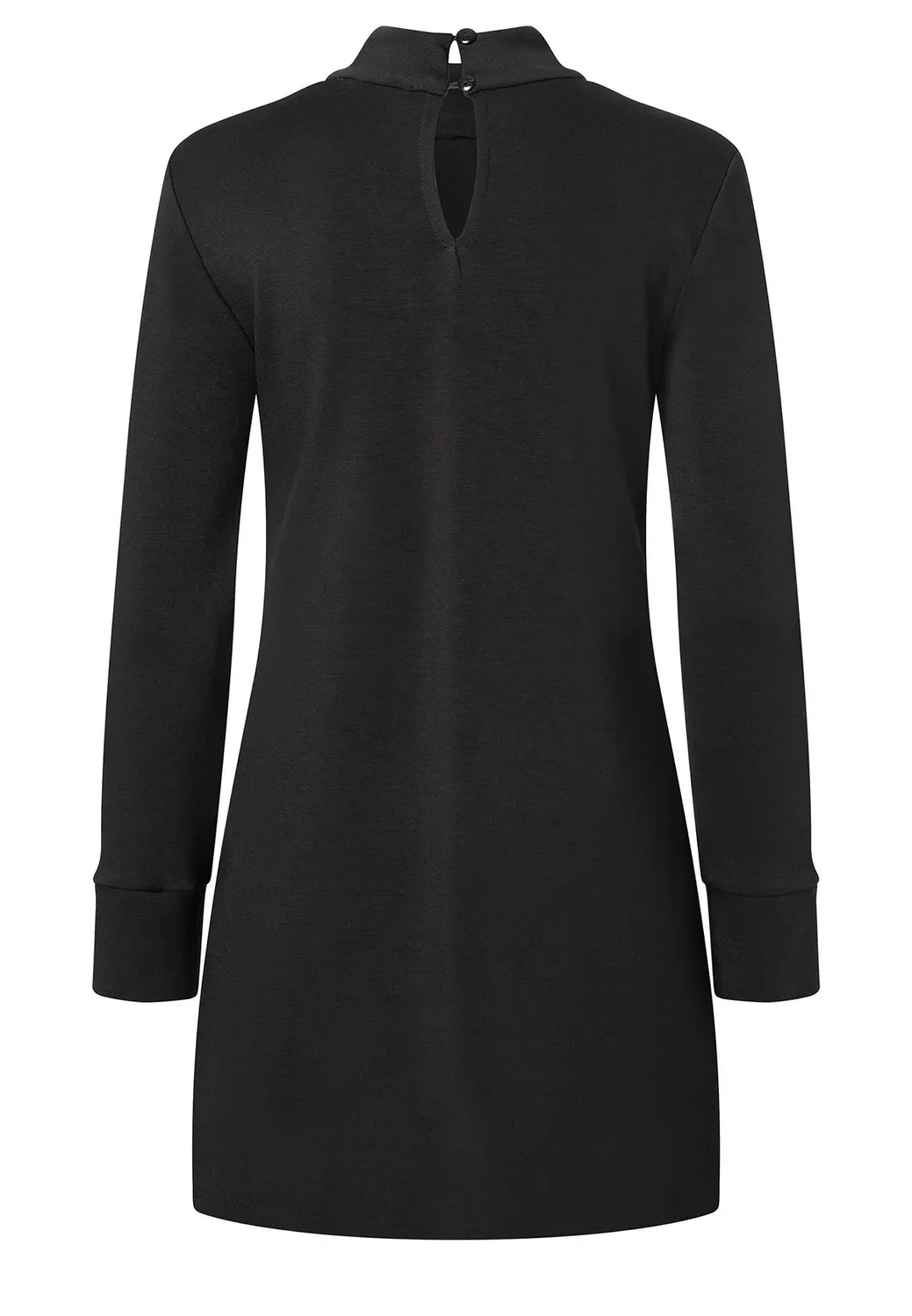 Ana Alcazar Semmi top nero elegante collo alto
