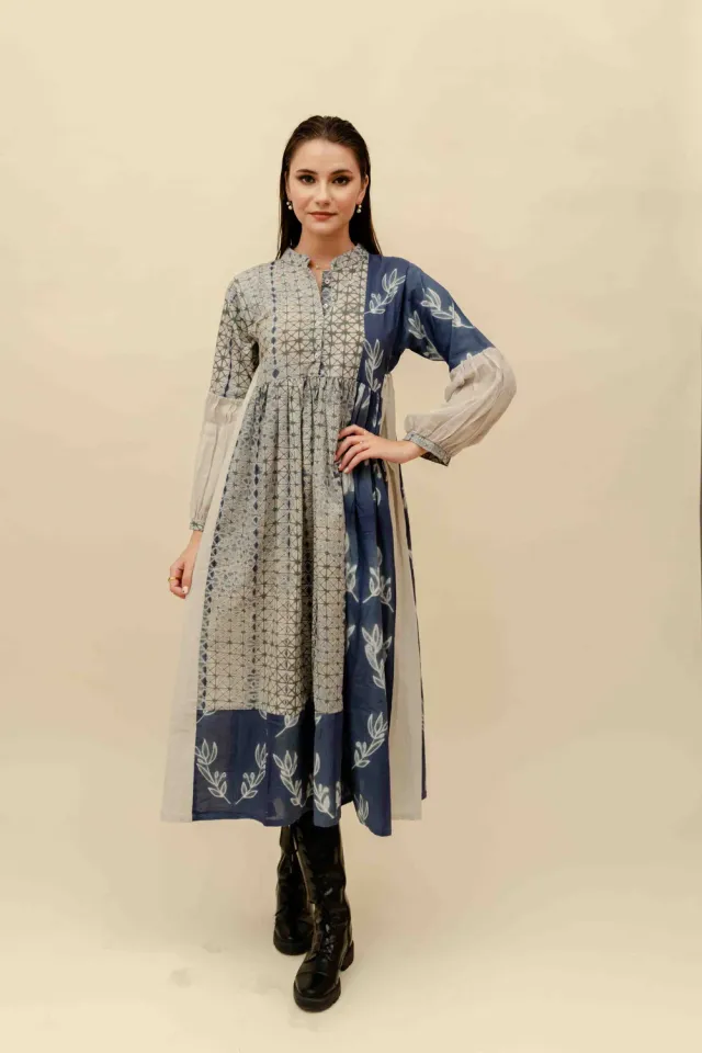 Our Dve Sugandha Vestito Cotone Regular Fit