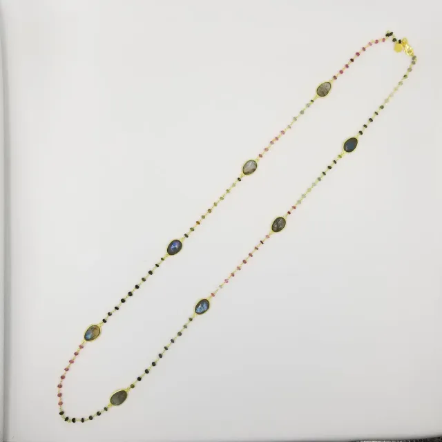 Our Dve Catherine Necklace collana oro labradorite