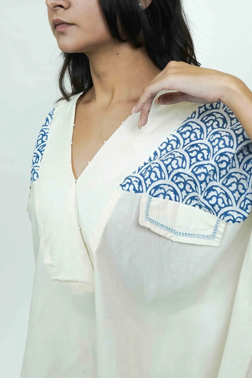 Our Dve S0020 top bianco cotone taglia unica