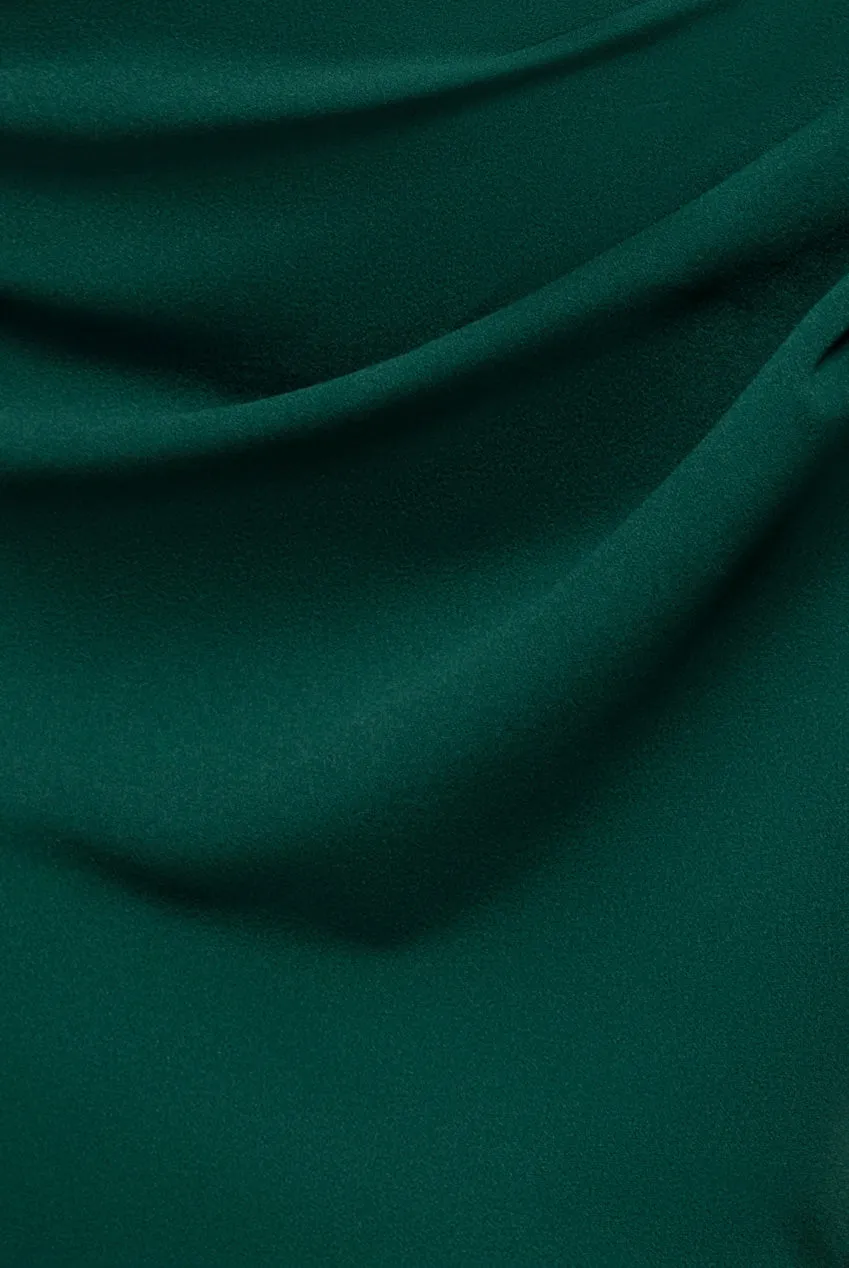 Goddiva DR3231 Abito Maxi Monospalla Verde Smeraldo