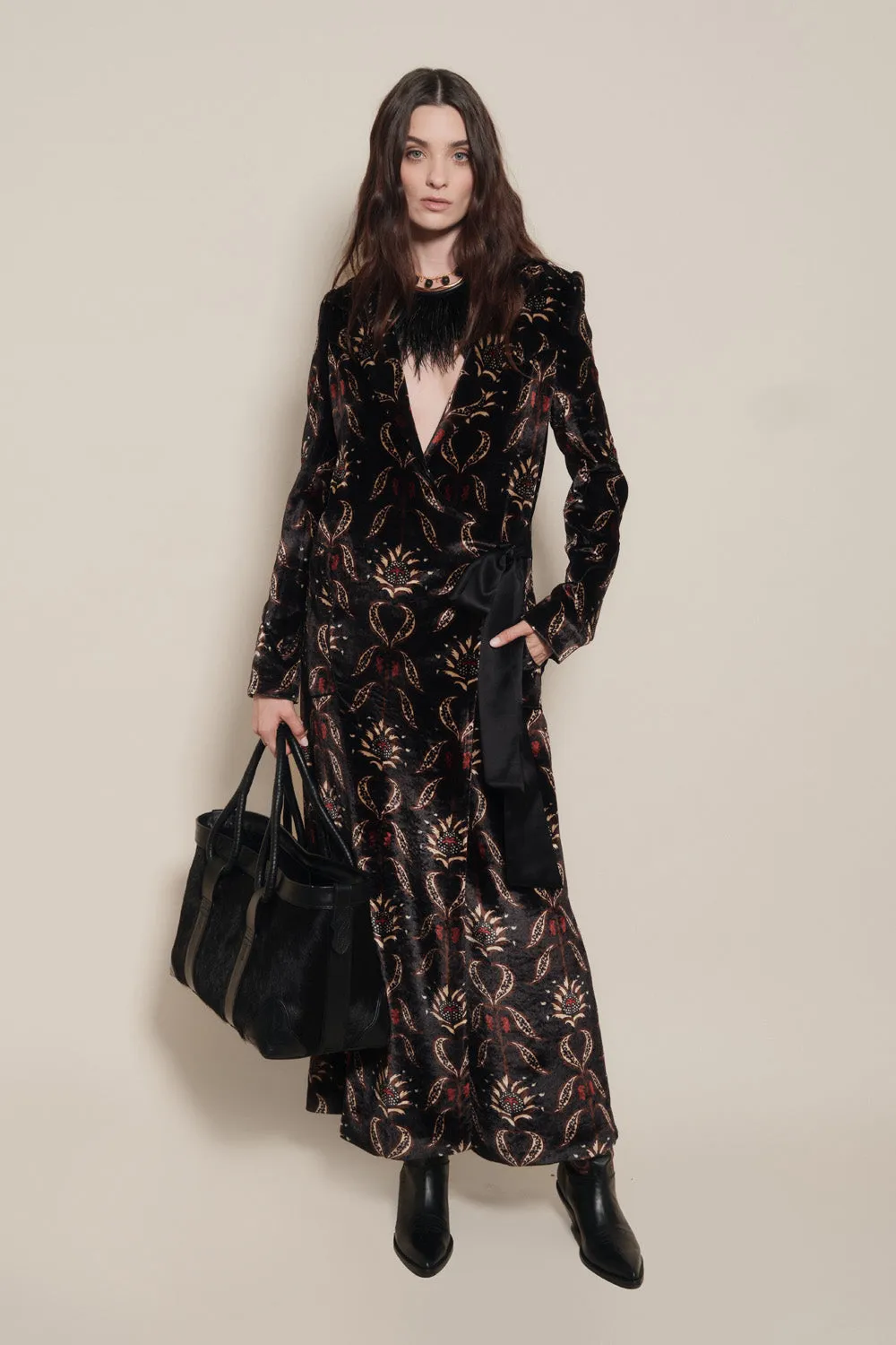 Johanna Ortiz The Fortuna borsa tote pelle nera